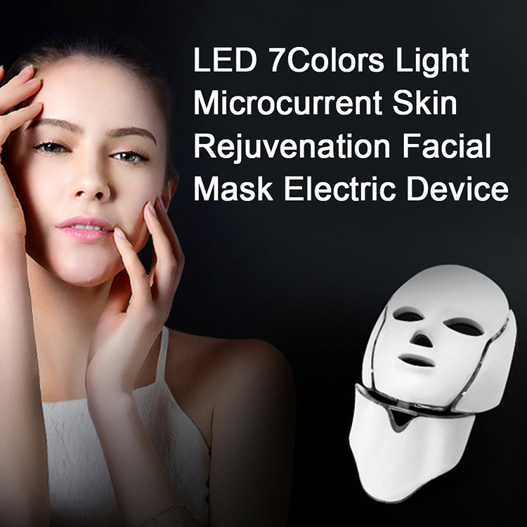 LED Skin Rejuvenation 7 colors led light face therapy pdt led mask facial mask facia beauty machine wholesale