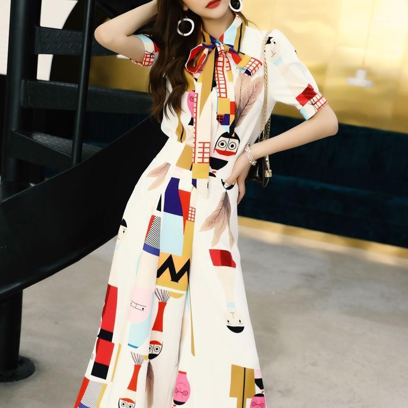 Women' Two Piece Pants 2021 Summer Short Sleeve Print Shirt And Wide Leg Women Fashion Elegant Blouse Set With Belt For Lady, Black
Women' Two Piece Pants 2021 Summer Short Sleeve Print Shirt And Wide Leg Women Fashion Elegant Blouse Set With Belt For Lady, Black