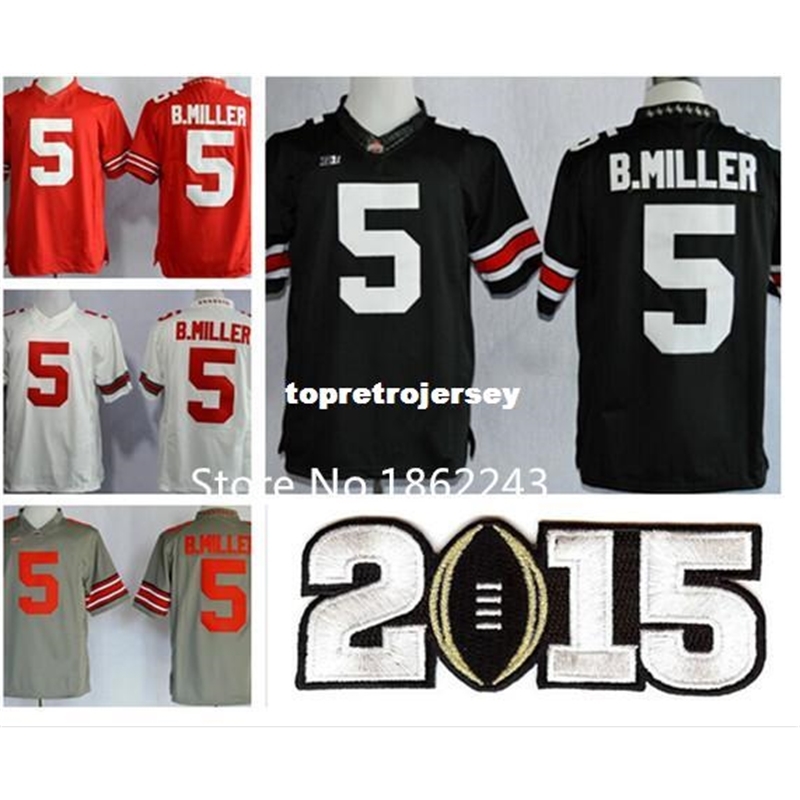 Factory Outlet- Ohio State #5 Braxton Miller B.MILLER jersey Ohio State Buckeyes NCAA college football Jersey size:M XL XXL XXXL, Black
Factory Outlet- Ohio State #5 Braxton Miller B.MILLER jersey Ohio State Buckeyes NCAA college football Jersey size:M XL XXL XXXL, Black