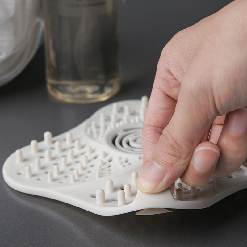 1Pcs Kitchen Supplies For Bathroom 3Colors Anti-blocking Hair Catcher Drain Covers TPR Multipurpose Sink Strainer Plug