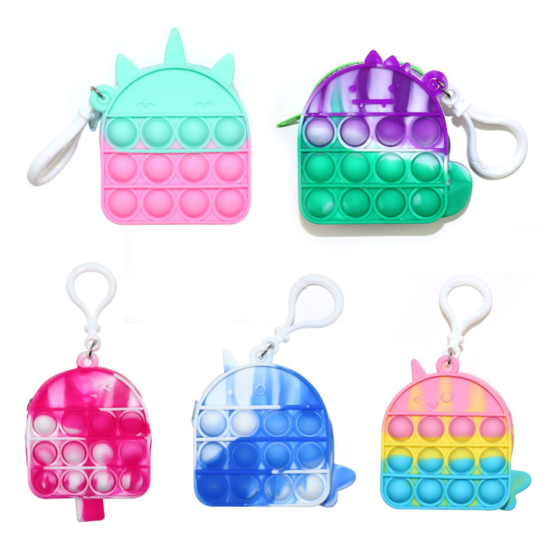 Pop Coin Change Purse Decompression Toy Color Tie dye Popper Bubbles Push Fidget Toys Mini Chains Finger Simple Dimple Pops
Pop Coin Change Purse Decompression Toy Color Tie dye Popper Bubbles Push Fidget Toys Mini Chains Finger Simple Dimple Pops