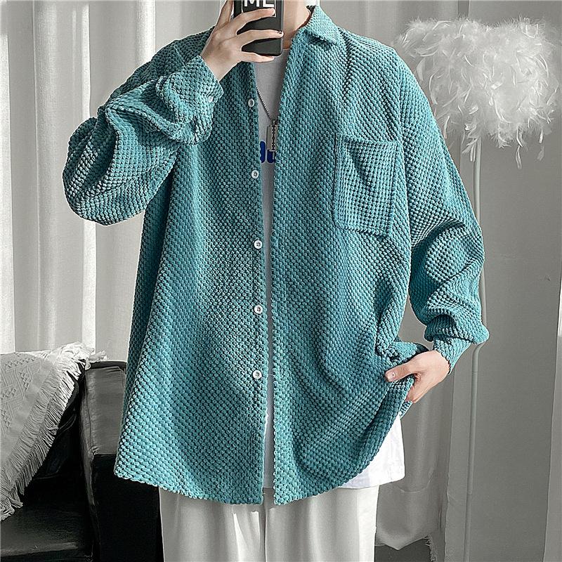 Men's Casual Shirts Long-sleeved Corduroy Shirt Trendy Korean Autumn Loose Plus Size Jacket Trend Camisas De Hombre Swimsuits\n, White;black
Men's Casual Shirts Long-sleeved Corduroy Shirt Trendy Korean Autumn Loose Plus Size Jacket Trend Camisas De Hombre Swimsuits\n, White;black