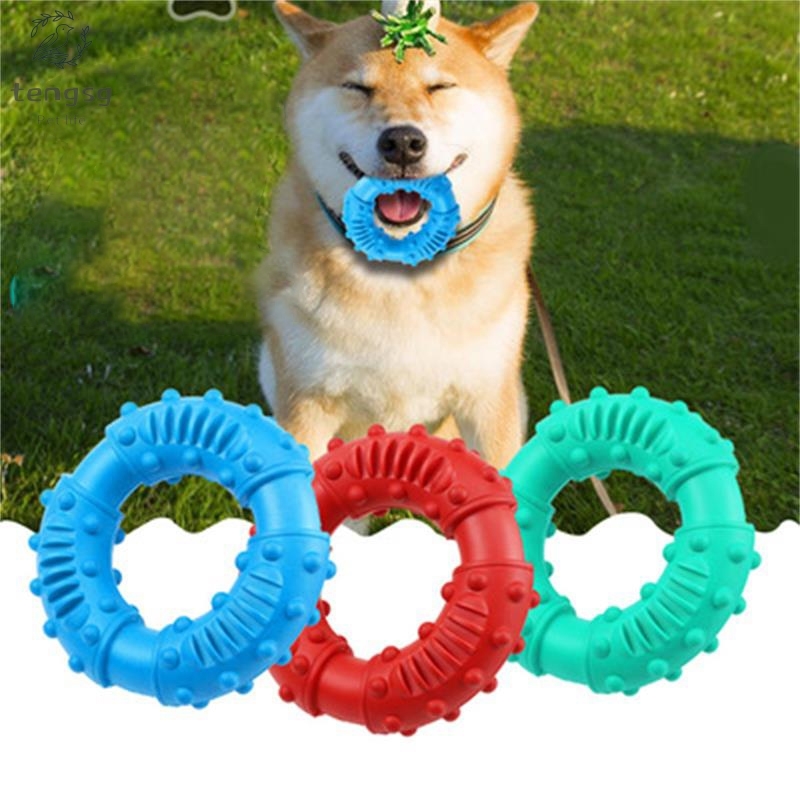 Powerful rubber chew toy for dog teeth Non-toxic and indestructible puppy toy for small and medium-sized big dog pet cleanin