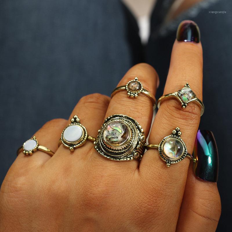 Bague Femme 5 PCS Antique Gold Knuckle Rings Set For Women Shell Geometric Punk Boho Finger Ring Fashion Beach Jewelry Band, Silver
Bague Femme 5 PCS Antique Gold Knuckle Rings Set For Women Shell Geometric Punk Boho Finger Ring Fashion Beach Jewelry Band, Silver