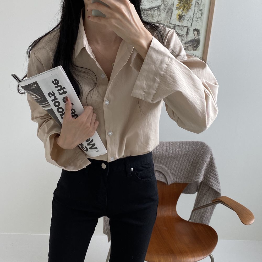 Korean All Match Sweet OL Loose Casual Streetwear Tops Outwear Chic Stylish Office Lady Brief Shirts Clothe 210421