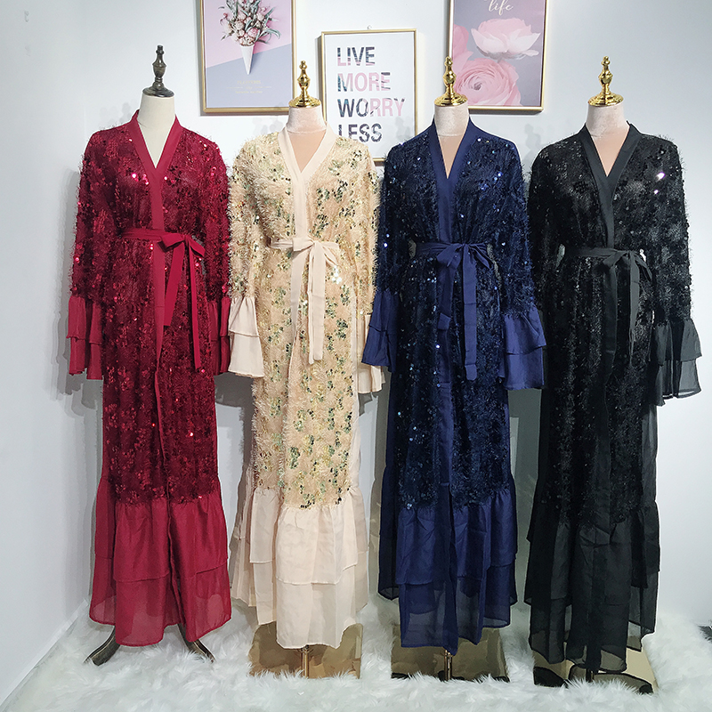 Sequin Kimono Open Abaya Dubai Kaftan Islam Muslim Hijab Dress Abayas For Women Robe Caftan Turkish Dresses Islamic Clothing
Sequin Kimono Open Abaya Dubai Kaftan Islam Muslim Hijab Dress Abayas For Women Robe Caftan Turkish Dresses Islamic Clothing