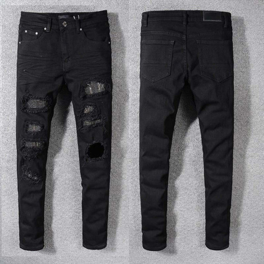 2020 New Fashion s Stylist Black Blue Jeans ny Ripped Dtroyed Stretch Slim Fit Hop With Hol For Men 29-42
2020 New Fashion s Stylist Black Blue Jeans ny Ripped Dtroyed Stretch Slim Fit Hop With Hol For Men 29-42