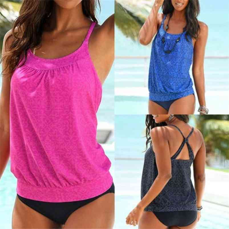 Women Sporty Tankini Set Push Up Swimwear Swimsuit Bathing Beachwear Summer Style Vintage Solid Color Bikini Suit 210629, Rose red
Women Sporty Tankini Set Push Up Swimwear Swimsuit Bathing Beachwear Summer Style Vintage Solid Color Bikini Suit 210629, Rose red