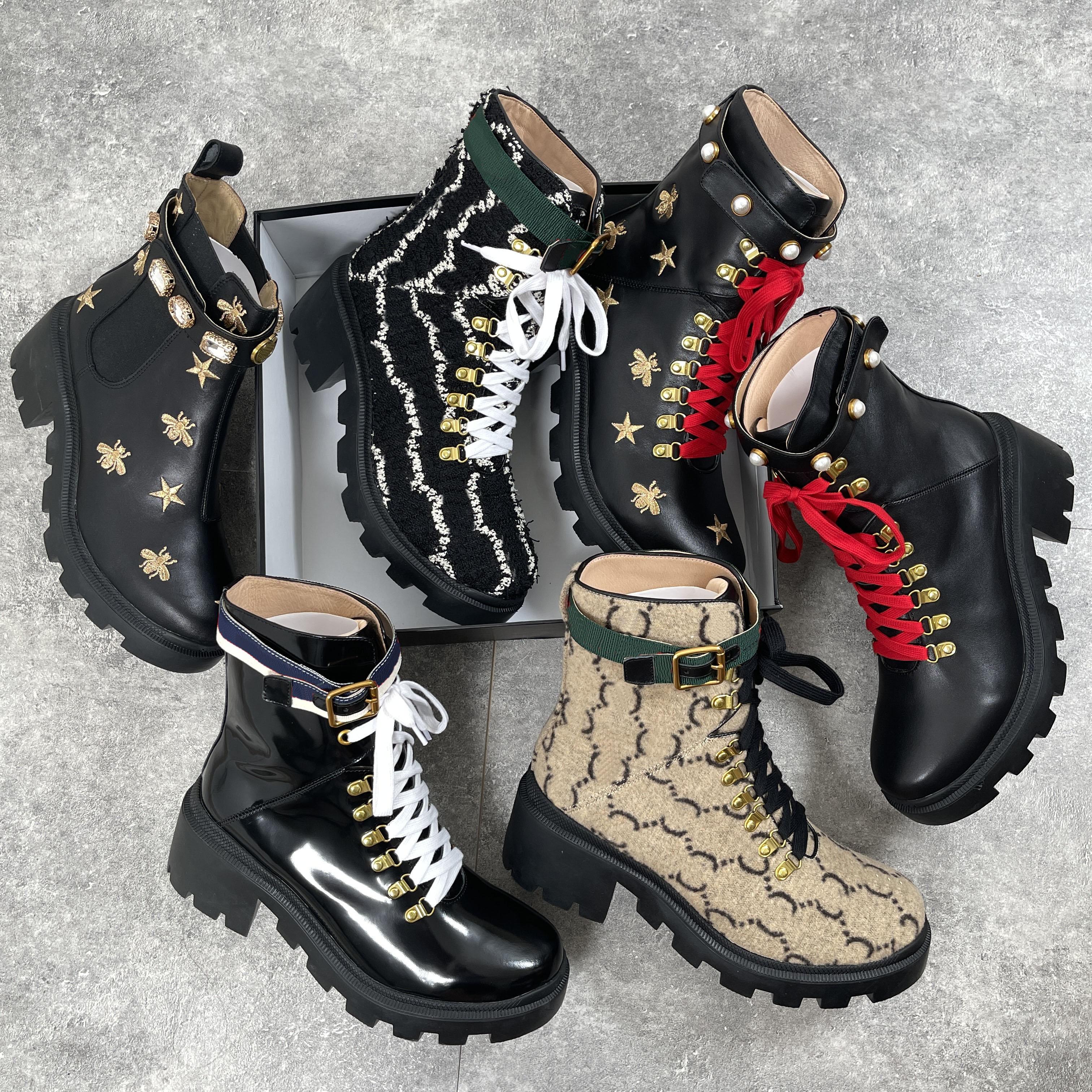 WITH BOX luxury brand Designer Women Boots Sexy Thick Heel Desert Platform Boot Bee Star Genuine Leather Winter Shoe Size 35-42, See
WITH BOX luxury brand Designer Women Boots Sexy Thick Heel Desert Platform Boot Bee Star Genuine Leather Winter Shoe Size 35-42, See