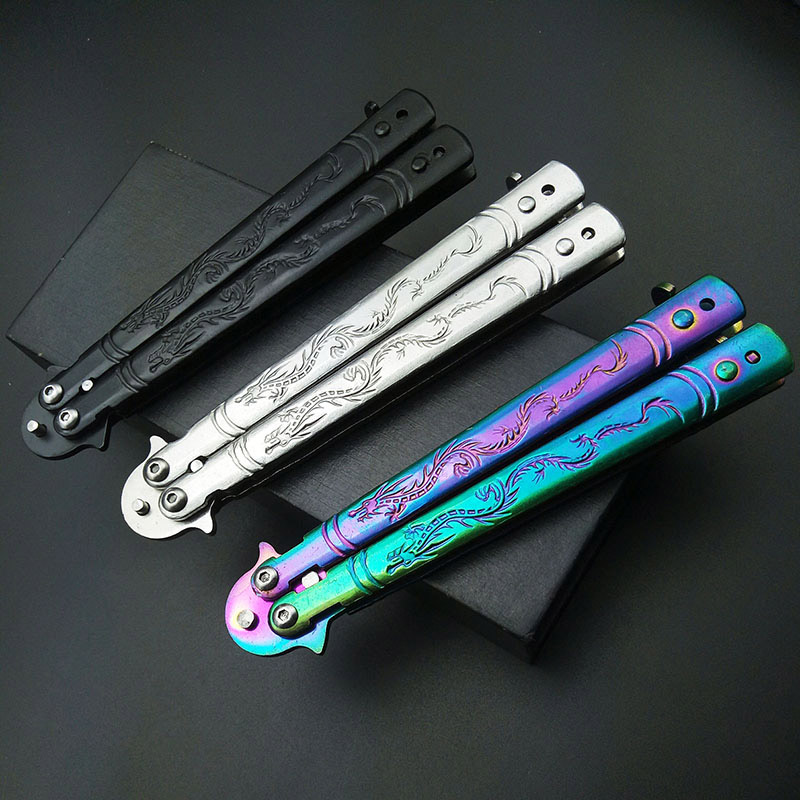 CS GO foding Knife Butterfy knife Gift game knife du bade no edge too practice butterfy in NEW
CS GO foding Knife Butterfy knife Gift game knife du bade no edge too practice butterfy in NEW
