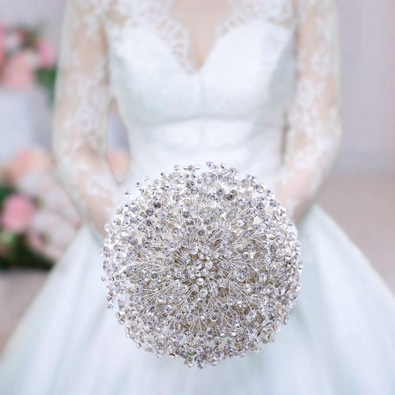 Wedding Flowers Sparkle Diamond Bouquet For Brides Flower Silver Rhinestone Marriage Accessories Bridal
Wedding Flowers Sparkle Diamond Bouquet For Brides Flower Silver Rhinestone Marriage Accessories Bridal
