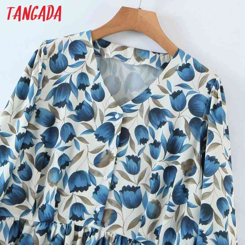 Summer Women Dots Print French Style V Neck Sleeve Ladies Short Dress Vestidos SL551 210416