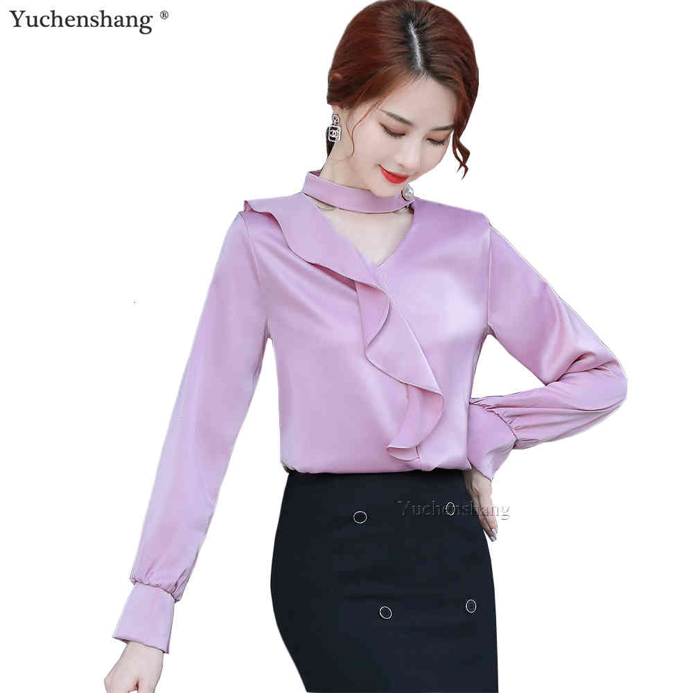 Women' Blouses & Shirts Fashion Ruffle V-Neck Apricot Pink Green Blouse Women Girl -4XL Halter Collar Long Sleeve Shirt Tops A4NV, Pink blouse
Women' Blouses & Shirts Fashion Ruffle V-Neck Apricot Pink Green Blouse Women Girl -4XL Halter Collar Long Sleeve Shirt Tops A4NV, Pink blouse