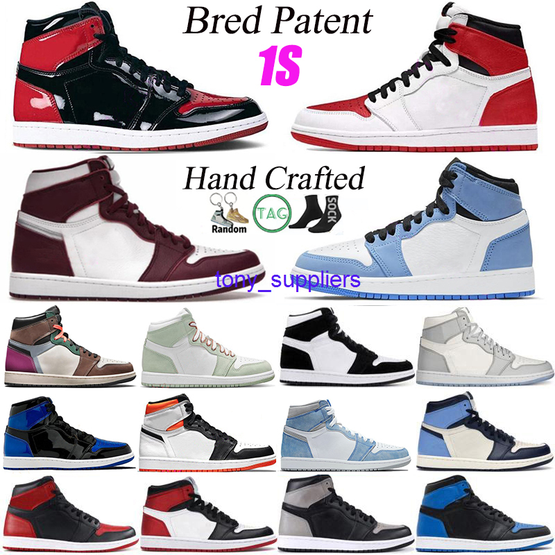Mens Jumpman 1 high OG Basketball Shoes 1s Heritage Bordeaux University Blue Bred Patent Hyper Royal Seafoam UNC Dark Mocha Twist Pollen men
Mens Jumpman 1 high OG Basketball Shoes 1s Heritage Bordeaux University Blue Bred Patent Hyper Royal Seafoam UNC Dark Mocha Twist Pollen men