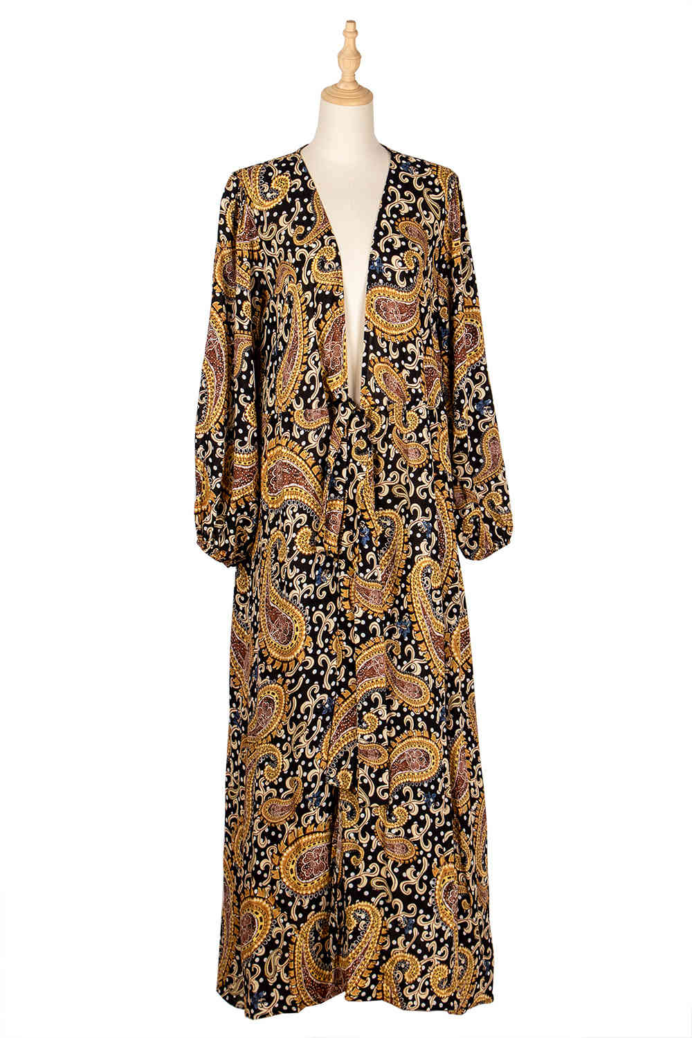 Women Dress V Neck Lantern Sleeve Bohemia es Sexy Long Print Floral Maxi Lace Up Split Plus Size es 210513