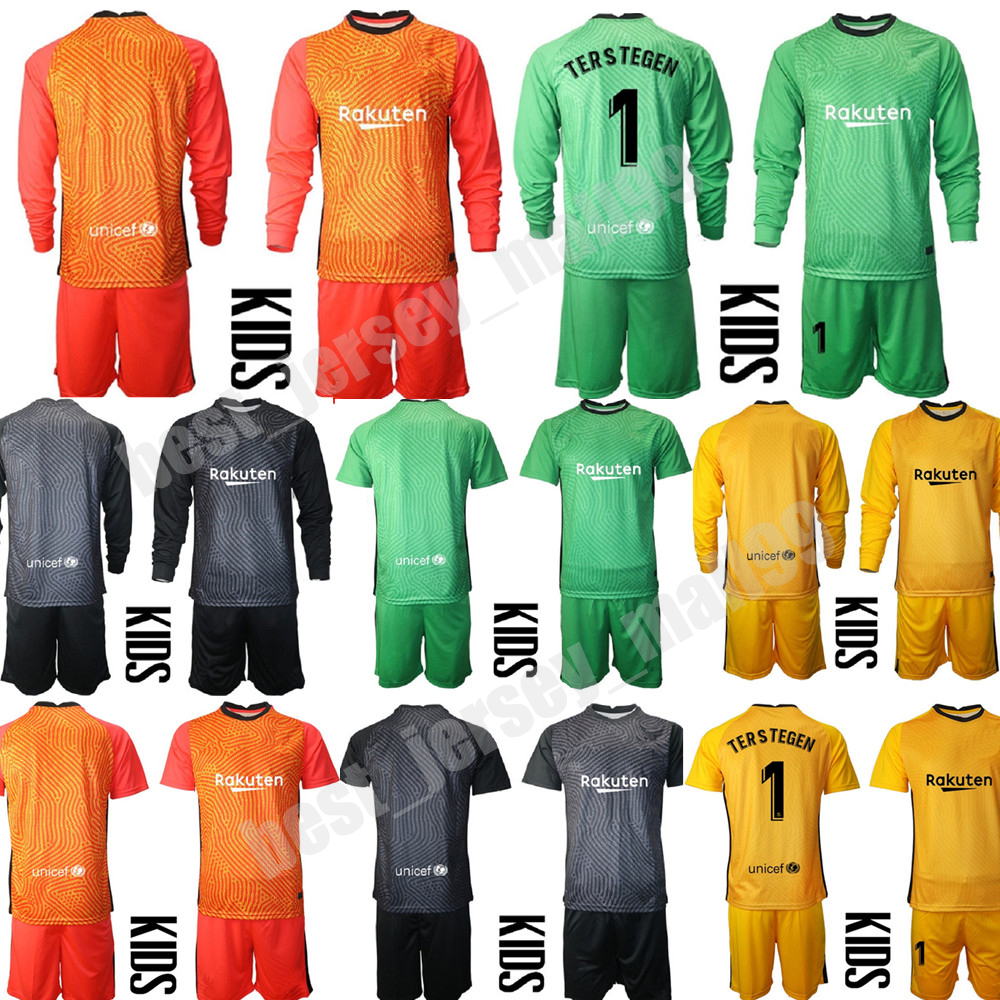 Youth Long Ter Stegen Goalkeeper Jersey Kids Kit Soccer Sets Marc-Andre Kid Boy Jerseys Uniform Shorts, Black
Youth Long Ter Stegen Goalkeeper Jersey Kids Kit Soccer Sets Marc-Andre Kid Boy Jerseys Uniform Shorts, Black