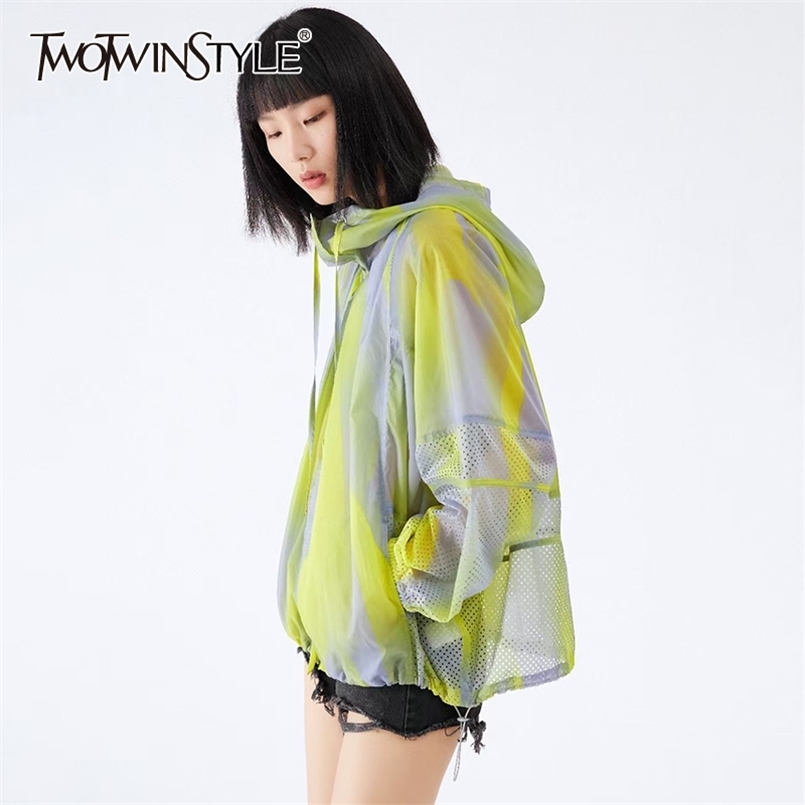 Loose Short Sun Protection Coat For Women Long Sleeve Print Hit Color Drawstring Casual Jackets Female Fashion 210524, Orange
Loose Short Sun Protection Coat For Women Long Sleeve Print Hit Color Drawstring Casual Jackets Female Fashion 210524, Orange