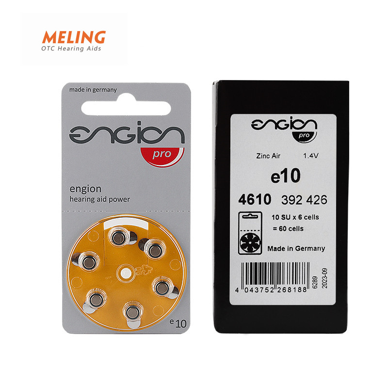 

Meling ENGION Zinc Air 1.4V Battery for CIC ITC Hearing aids. e10/A10/PR70 Performance Hearing Aid Batteries made in GermanyScouts