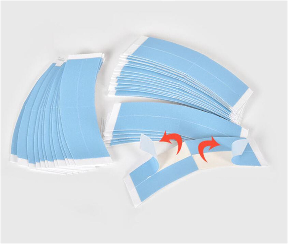 36 Pcs/bag Lace Front Hair System Toupee Hairpiece Tape Adhesive Strips Wig Tapes Double Sided Shape