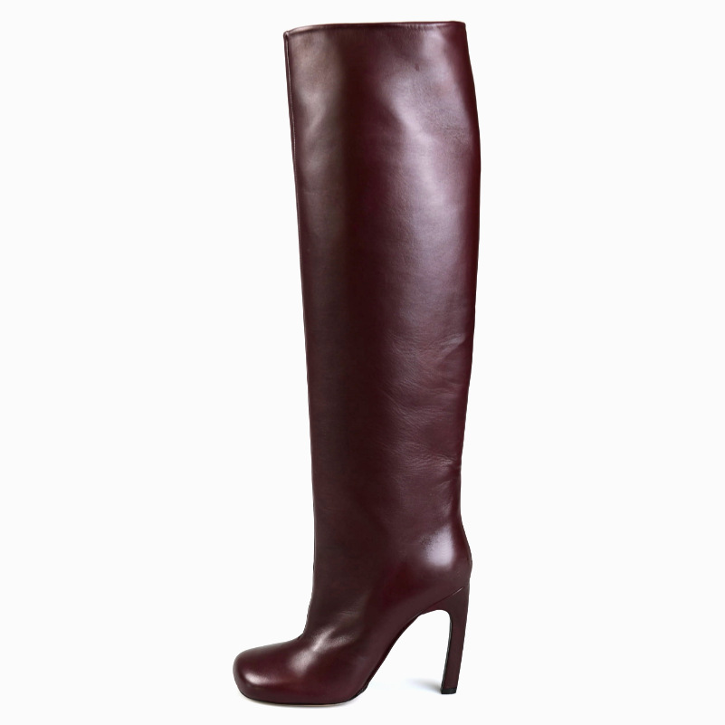 Square Toe Slip On Leather Women Boots Stiletto High Heel Knee New Arrivals Dress Woman Shoes Solid Fashion European Boot, Brown
Square Toe Slip On Leather Women Boots Stiletto High Heel Knee New Arrivals Dress Woman Shoes Solid Fashion European Boot, Brown