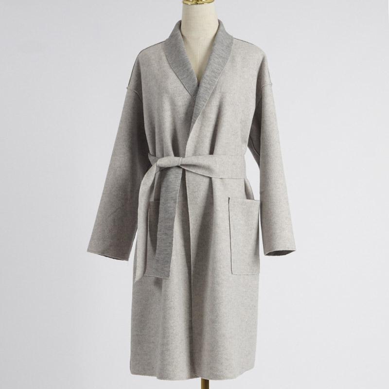 Women' Wool & Blends 2021 Women Woolen Coat Autumn Winter Cassic Simple Long Female Robe Outerwear Warm, Gray
Women' Wool & Blends 2021 Women Woolen Coat Autumn Winter Cassic Simple Long Female Robe Outerwear Warm, Gray