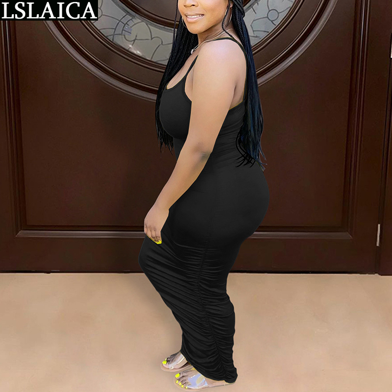 Sale Ladies Dresses Solid Color Sleeveless High Waist Summer Maxi for Women Party Clubwear Elegant Vestidos Largos 210515