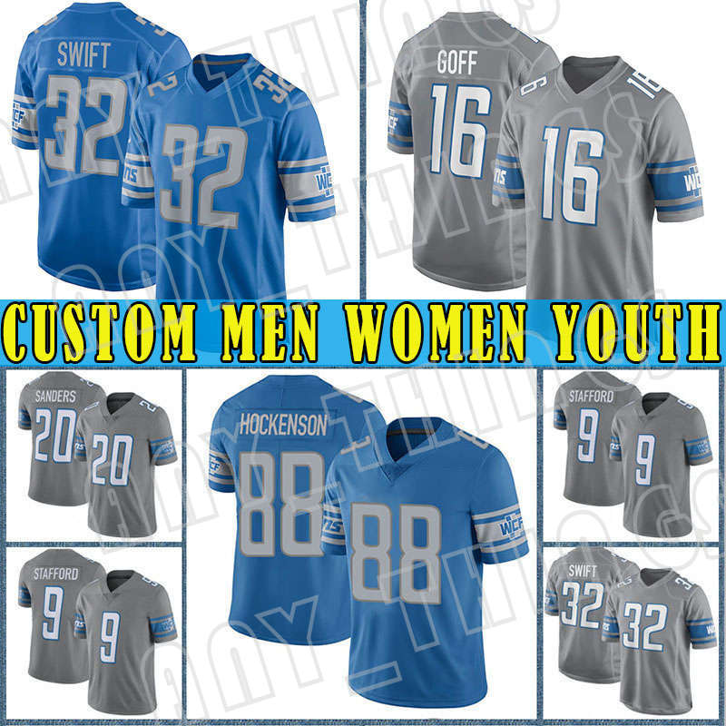16 Jared Goff Custom Men Barry Sanders T.J. Hockenson Football D'Andre Swift Lion Jersey 20 Billy Sims Penei Sewell Mike Detroit Ford Derrick Barnes Jack Fox Dick LeBeau, Custom men(xiongshi)
16 Jared Goff Custom Men Barry Sanders T.J. Hockenson Football D'Andre Swift Lion Jersey 20 Billy Sims Penei Sewell Mike Detroit Ford Derrick Barnes Jack Fox Dick LeBeau, Custom men(xiongshi)