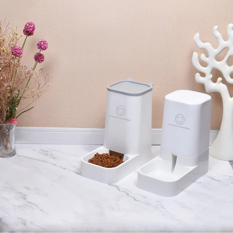 Pet Dog Cat Automatic Feeder Bowl for Dogs Cats Drinking Water Kitten Bowls Slow Food Feeding Container Pets Supplies