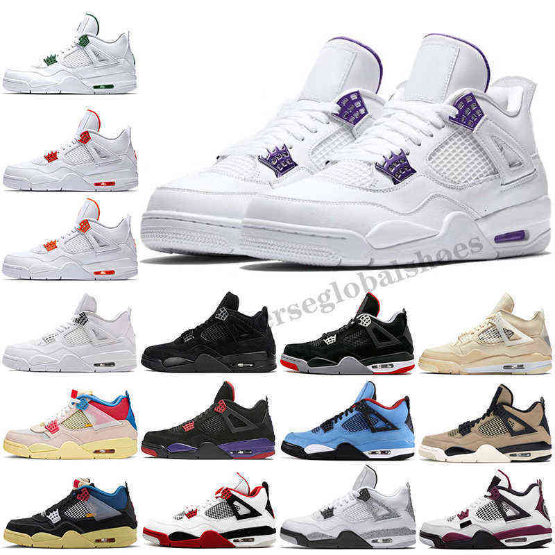 2021 Metallic Purple 4 4s Outdoor shoes White Sail Pure Money Green Orange Red Bred Black Cat Union men women Sports Sneakers, 11
2021 Metallic Purple 4 4s Outdoor shoes White Sail Pure Money Green Orange Red Bred Black Cat Union men women Sports Sneakers, 11