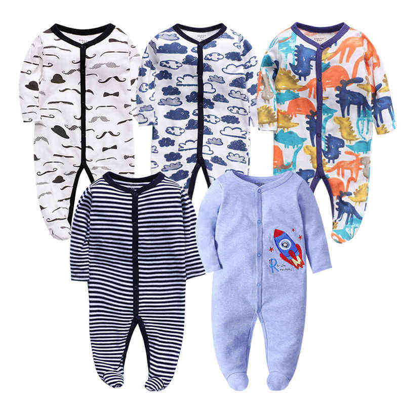 Baby Rompers Long Sleeve 100%Cotton overalls Newborn clothes Roupas de bebe boys girls jumpsuit&clothes G1221