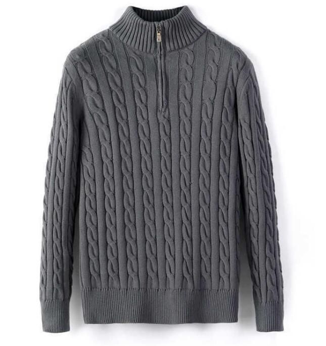 Mens Sweater Winter Fleece Thick Half Zipper High Neck Warm Pullover Quality Slim Knit Wool designer knitting Casual Jumpers zip Brand Cotton sweatshirt Asian size
Mens Sweater Winter Fleece Thick Half Zipper High Neck Warm Pullover Quality Slim Knit Wool designer knitting Casual Jumpers zip Brand Cotton sweatshirt Asian size