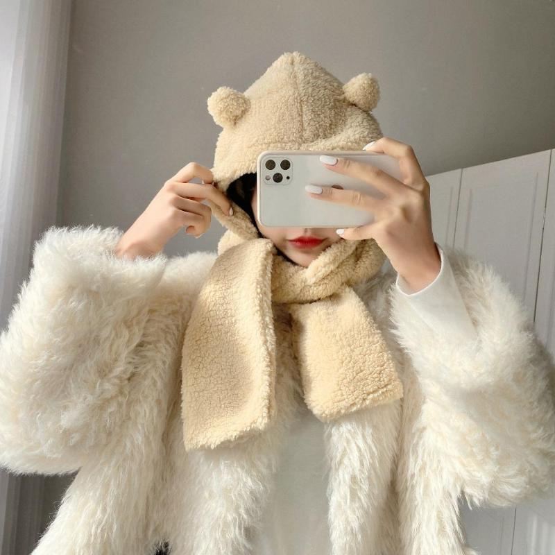 Caps & Hats Jennie Is The Friend Of Couple With Same Korean Cute Bear Scarf And Hat, White
Caps & Hats Jennie Is The Friend Of Couple With Same Korean Cute Bear Scarf And Hat, White