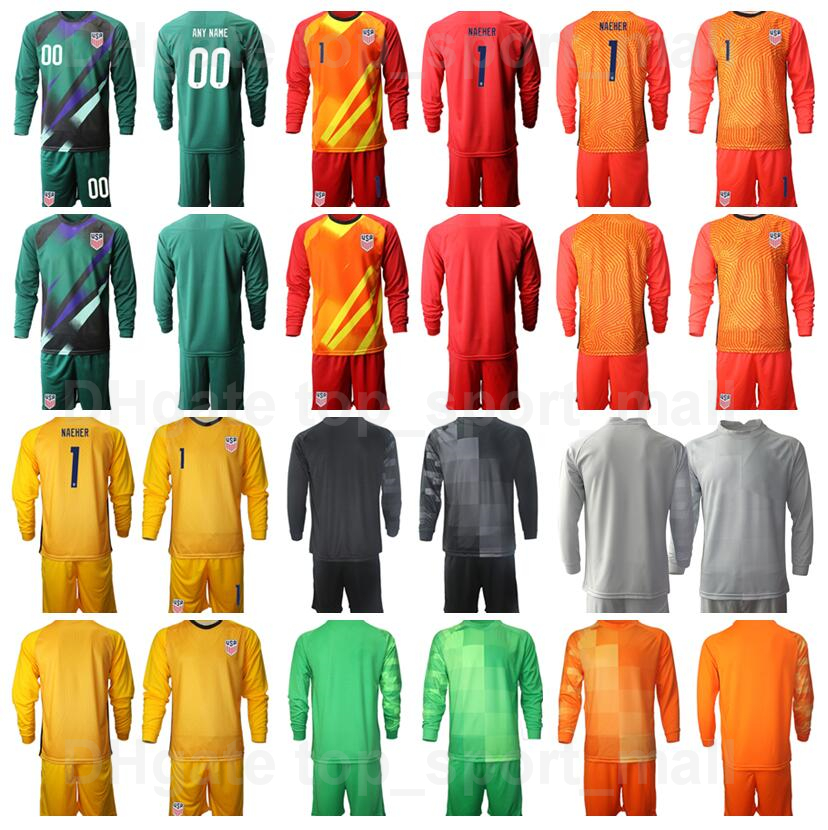 National Team US Soccer Goalkeeper GK 1 Tim Howard Long Sleeve Jersey Set Goalie Bill Hamid 22 Ethan Horvath 24 Ashlyn Harris Hope Solo Football Shirt Kits Uniform, Black
National Team US Soccer Goalkeeper GK 1 Tim Howard Long Sleeve Jersey Set Goalie Bill Hamid 22 Ethan Horvath 24 Ashlyn Harris Hope Solo Football Shirt Kits Uniform, Black