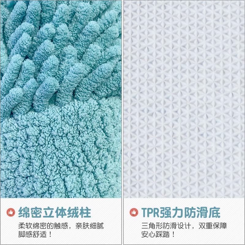 Bathroom Round Floor Mat Household Kitchen Absorbent Bedroom Study Living Room Non-Slip Door 80cm Long 50cm Wide Carpets