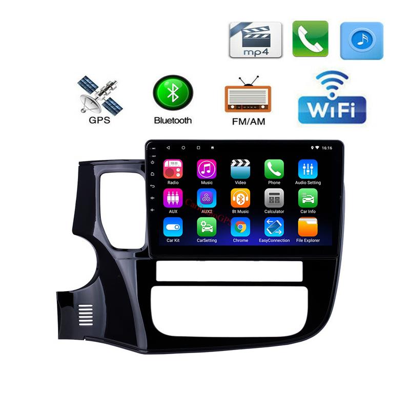 Car dvd Auto Stereo Player for Mitsubishi OUTLANDER 2014-2017 GPS Navigation System with USB Steering Wheel Control 10.1 Inch Android