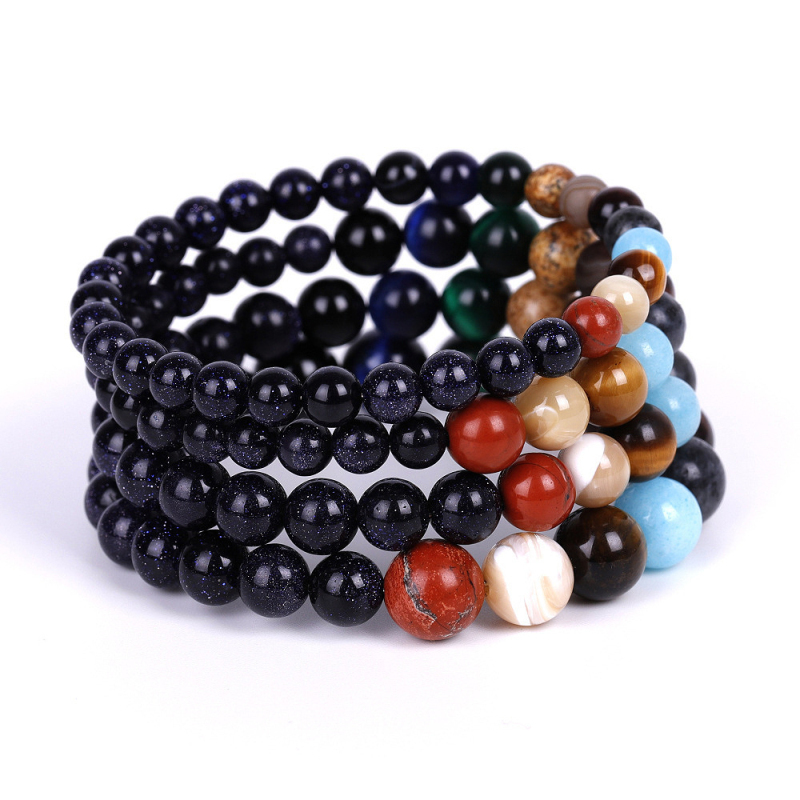 6MM 8MM 10MM Blue Goldstone Beads Stone Strands Galaxy Bracelet for Man Woman Couples
6MM 8MM 10MM Blue Goldstone Beads Stone Strands Galaxy Bracelet for Man Woman Couples