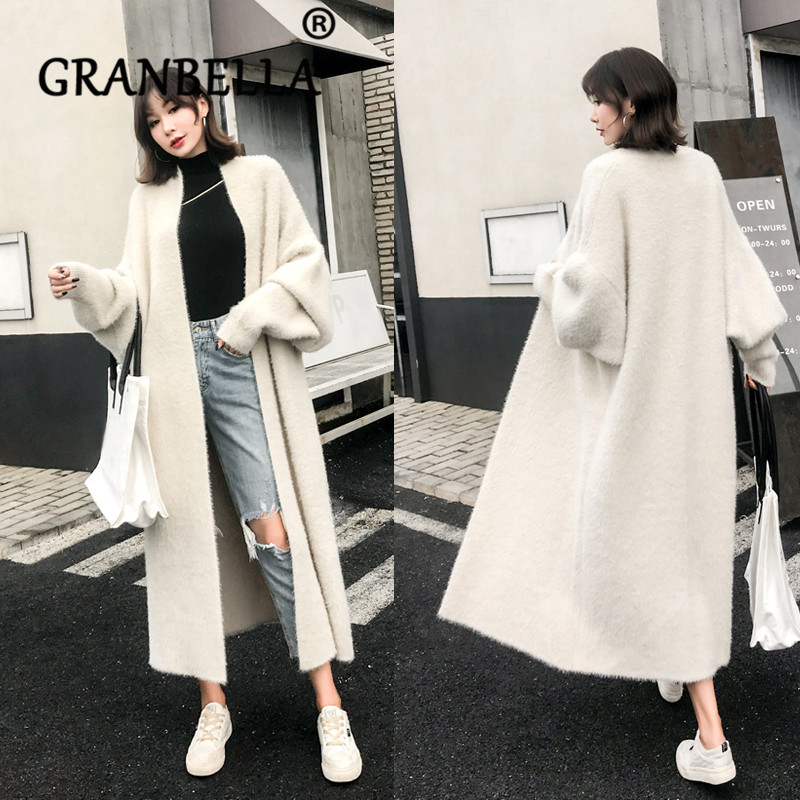 Womens Winter Loose Faux Mink Velvet Sweater oversized female Warm Knitted Woolen Cardigan Long fur Overcoat, Blackish green
Womens Winter Loose Faux Mink Velvet Sweater oversized female Warm Knitted Woolen Cardigan Long fur Overcoat, Blackish green