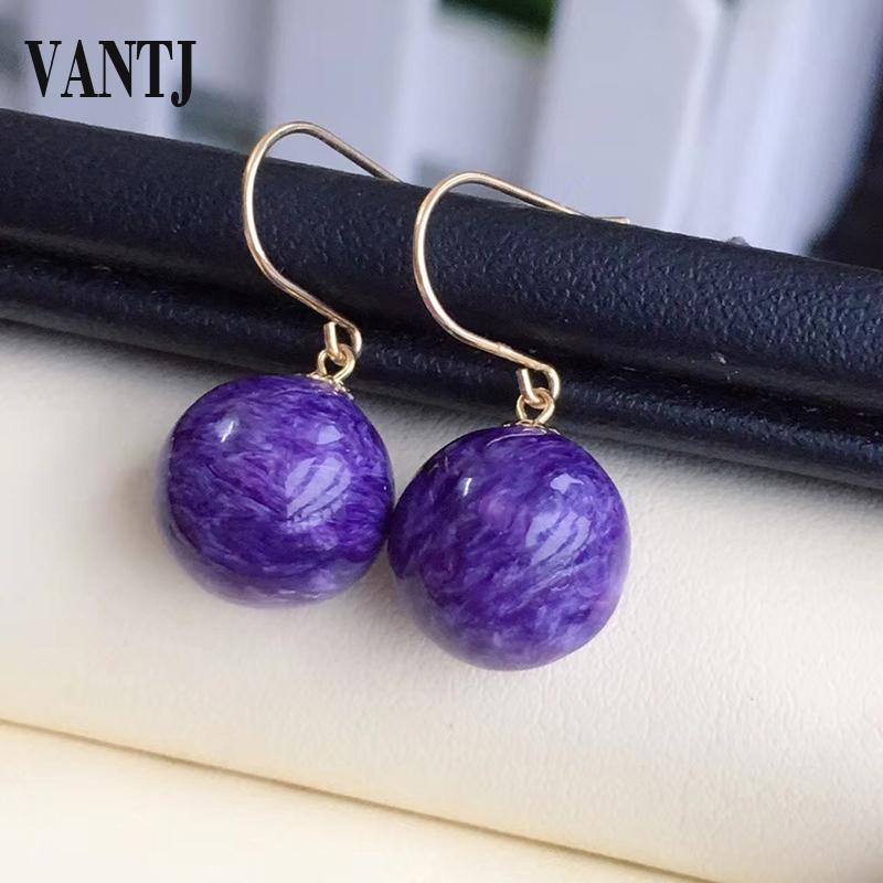 Dangle & Chandelier VANTJ Real Natural Charoite Earring Sterling 18K Rose Gold Fine Jewelry For Women Lady Party Wedding Gift, Silver
Dangle & Chandelier VANTJ Real Natural Charoite Earring Sterling 18K Rose Gold Fine Jewelry For Women Lady Party Wedding Gift, Silver