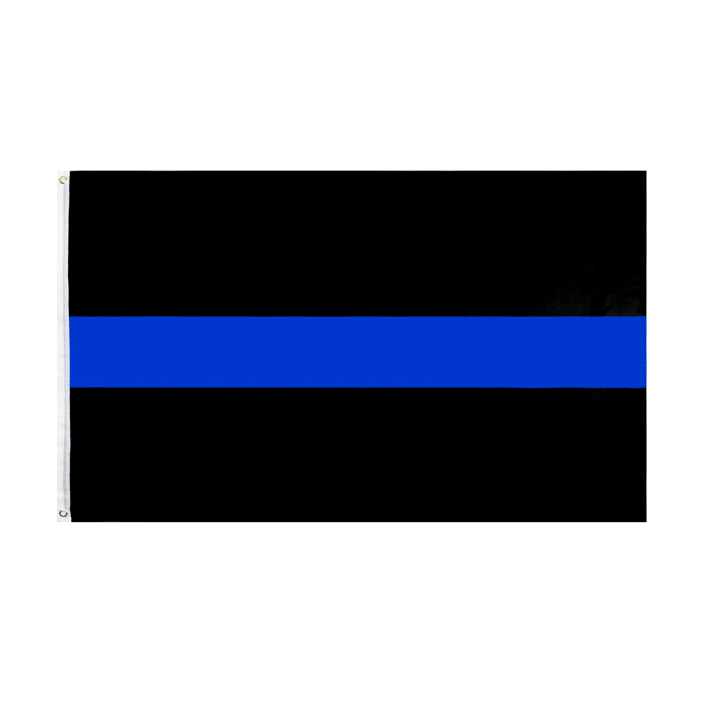 Thin Blue Line Flag Retail Direct Factory Wholesale 3x5Fts 90x150cm Polyester Banner Indoor Outdoor Usage Canvas Head with Metal Grommet
Thin Blue Line Flag Retail Direct Factory Wholesale 3x5Fts 90x150cm Polyester Banner Indoor Outdoor Usage Canvas Head with Metal Grommet