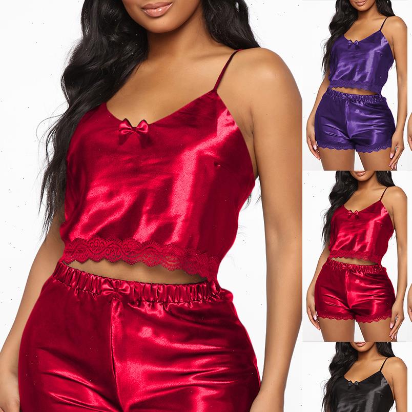 Pajamas Sets Spaghetti Strap Womens Sleepwears Top And Shorts Summer Satin Sexy Solid Colour Pyjama Femme Nightwear D30, Black;red
Pajamas Sets Spaghetti Strap Womens Sleepwears Top And Shorts Summer Satin Sexy Solid Colour Pyjama Femme Nightwear D30, Black;red