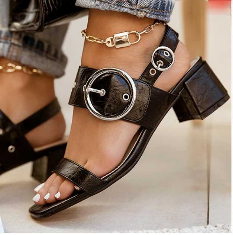 Women Sandals High Heel Buckle Strap Decoration Design Open Toe Fashion Casual Good Quality Sandalias De Las Mujeres KP045 Y0721, Black
Women Sandals High Heel Buckle Strap Decoration Design Open Toe Fashion Casual Good Quality Sandalias De Las Mujeres KP045 Y0721, Black
