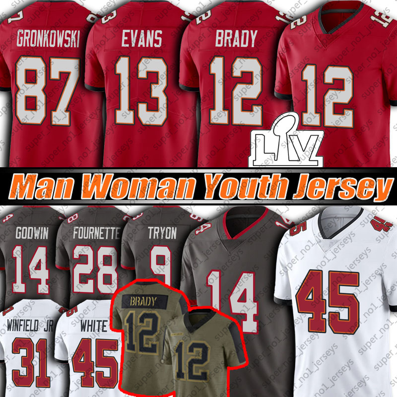 12 Tom Brady 87 Rob Gronkowski Mike Evans Jersey Devin White Chris Godwin Carlton Davis Football Jerseys Murphy-Bunting Winfield Jr Leonard Fournette Antonio Brown, Youth custom jersey (hd)
12 Tom Brady 87 Rob Gronkowski Mike Evans Jersey Devin White Chris Godwin Carlton Davis Football Jerseys Murphy-Bunting Winfield Jr Leonard Fournette Antonio Brown, Youth custom jersey (hd)