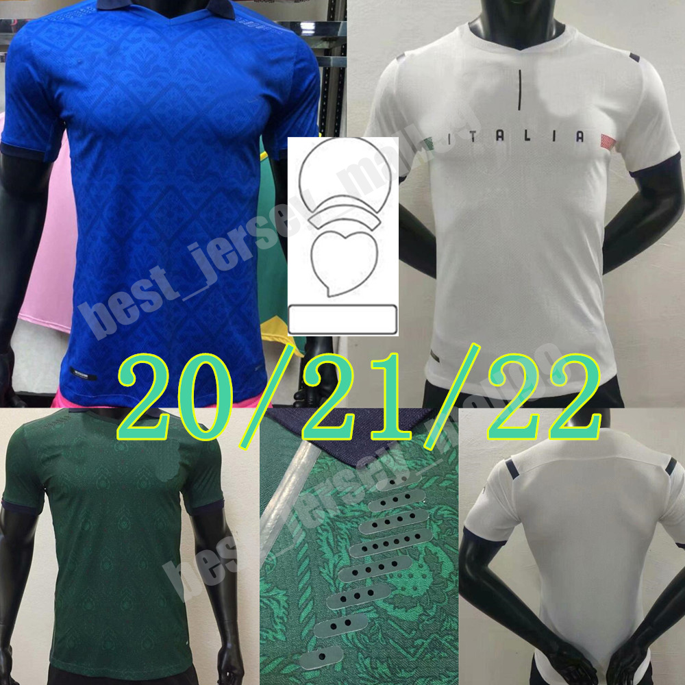 2021 2022 Italy Player version Soccer Jerseys INSIGNE BELOTTI JORGINHO PELLEGRINI VERRATTI home away 3rd 20 21 22 football shirt, Home+patch
2021 2022 Italy Player version Soccer Jerseys INSIGNE BELOTTI JORGINHO PELLEGRINI VERRATTI home away 3rd 20 21 22 football shirt, Home+patch