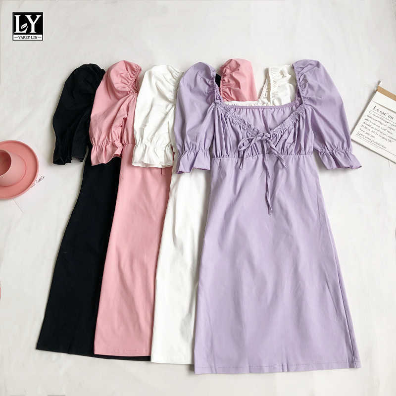 LY VAREY LIN Summer Women Sexy Square Collar High Waist Dresses Casual Puff Sleeve Slim A-line Female 210526, Yellow
LY VAREY LIN Summer Women Sexy Square Collar High Waist Dresses Casual Puff Sleeve Slim A-line Female 210526, Yellow
