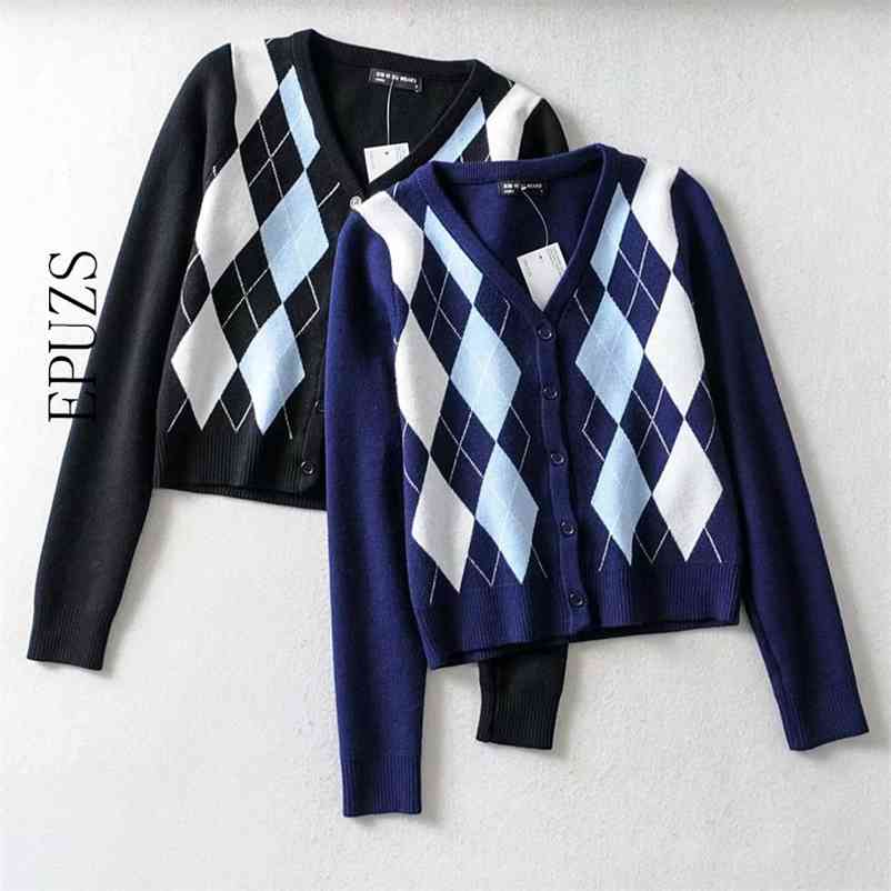 Winter tops ladies fall sweater women knitted cardigan kawaii crop plaid cardigans cropped knit korean 210521, Gray
Winter tops ladies fall sweater women knitted cardigan kawaii crop plaid cardigans cropped knit korean 210521, Gray