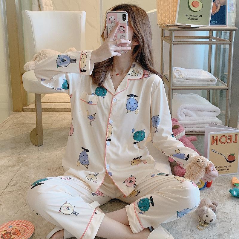 sleepwear Cartoon Lovely Wear Leisure Clothes Personality Autumn Long Sleeved Pajamas For Women Pyjamas Sets
sleepwear Cartoon Lovely Wear Leisure Clothes Personality Autumn Long Sleeved Pajamas For Women Pyjamas Sets