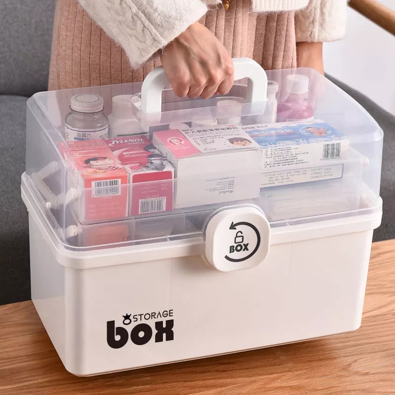 Pastic Tier Medicine Boxes Storage Box arge Capacity Der Sundries Organizer Foding Medicine Chest Storage First Aid Kit
Pastic Tier Medicine Boxes Storage Box arge Capacity Der Sundries Organizer Foding Medicine Chest Storage First Aid Kit