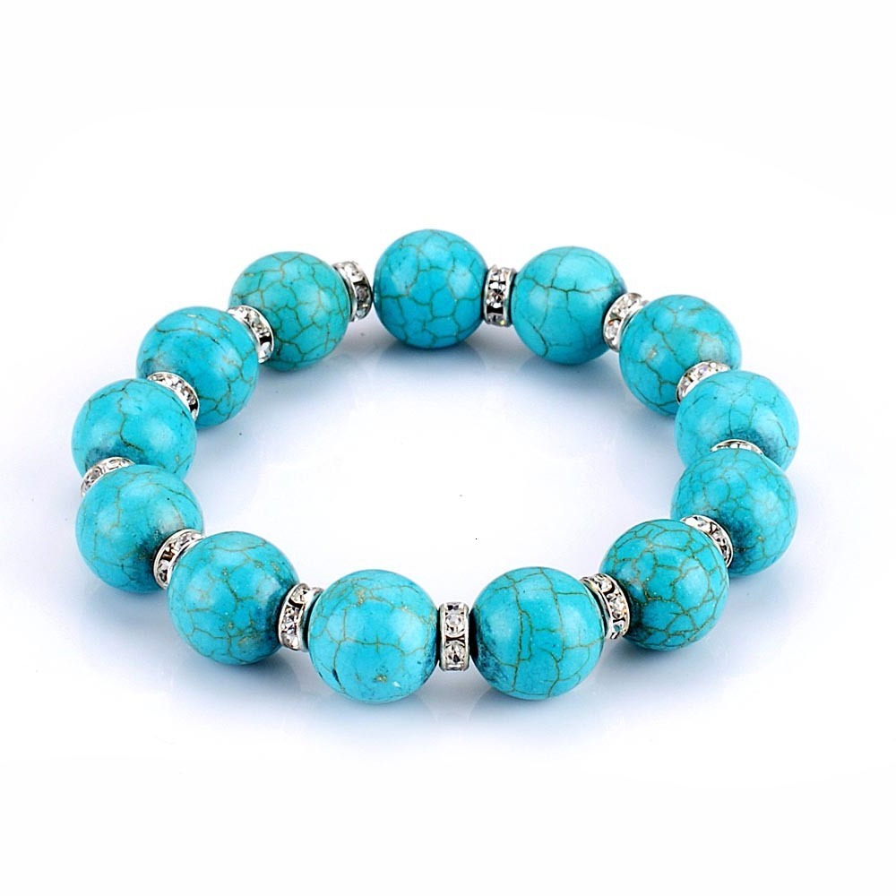 Hand catenary Jiasha 12 Li round bead Turquoise Diamond Handmade Beaded Bracelet, Black
Hand catenary Jiasha 12 Li round bead Turquoise Diamond Handmade Beaded Bracelet, Black