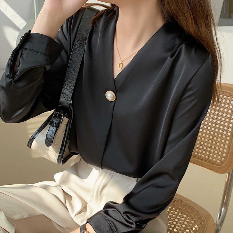 Blusas Blouses Femme Long Sleeve Blouse Women Blusas Mujer De Moda V-Neck Black White Chiffon Blouse Shirt Tops Women E786 210602
Blusas Blouses Femme Long Sleeve Blouse Women Blusas Mujer De Moda V-Neck Black White Chiffon Blouse Shirt Tops Women E786 210602
