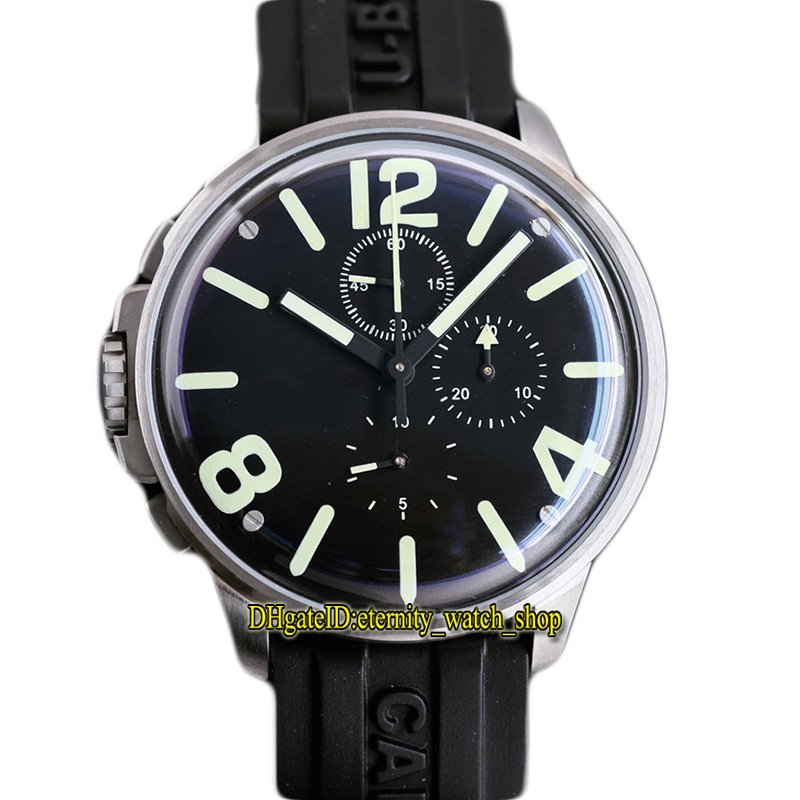 45MM U-1904-1 Japan Miyota Quartz Chronograph Movement Mens Watch Black Dial 316L Stainless Steel Case Black Rubber Strap eternity Watches U-1017-1 7094 1108, Watch waterproof production cost
45MM U-1904-1 Japan Miyota Quartz Chronograph Movement Mens Watch Black Dial 316L Stainless Steel Case Black Rubber Strap eternity Watches U-1017-1 7094 1108, Watch waterproof production cost